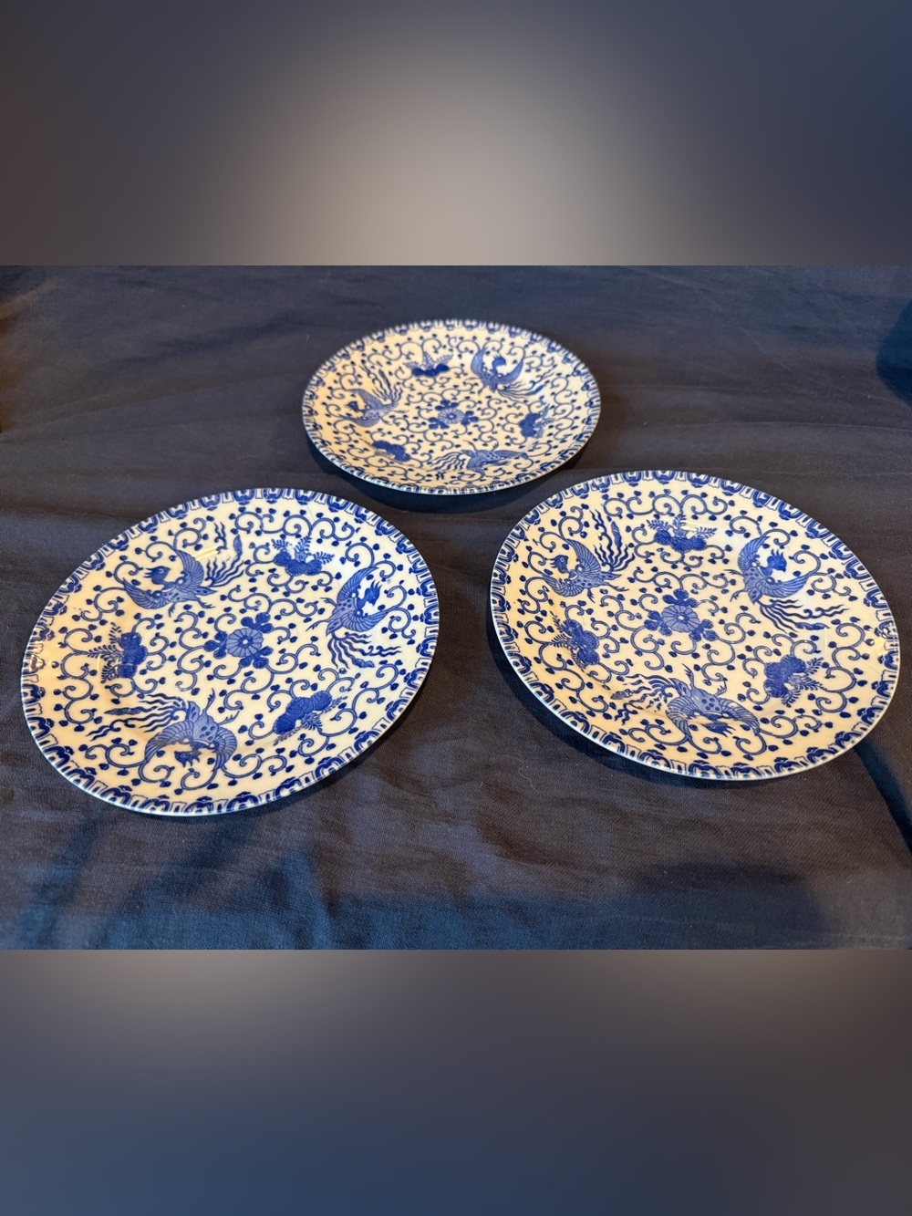 Vintage Noritake Japanese Phoenix Bird Plates